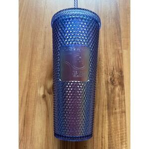 Disney Starbucks 50th Anniversary Purple Iridescent Studded Tumbler 24oz WDW Cup